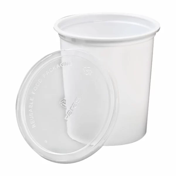 1000ml Round Milky Container - Image 2